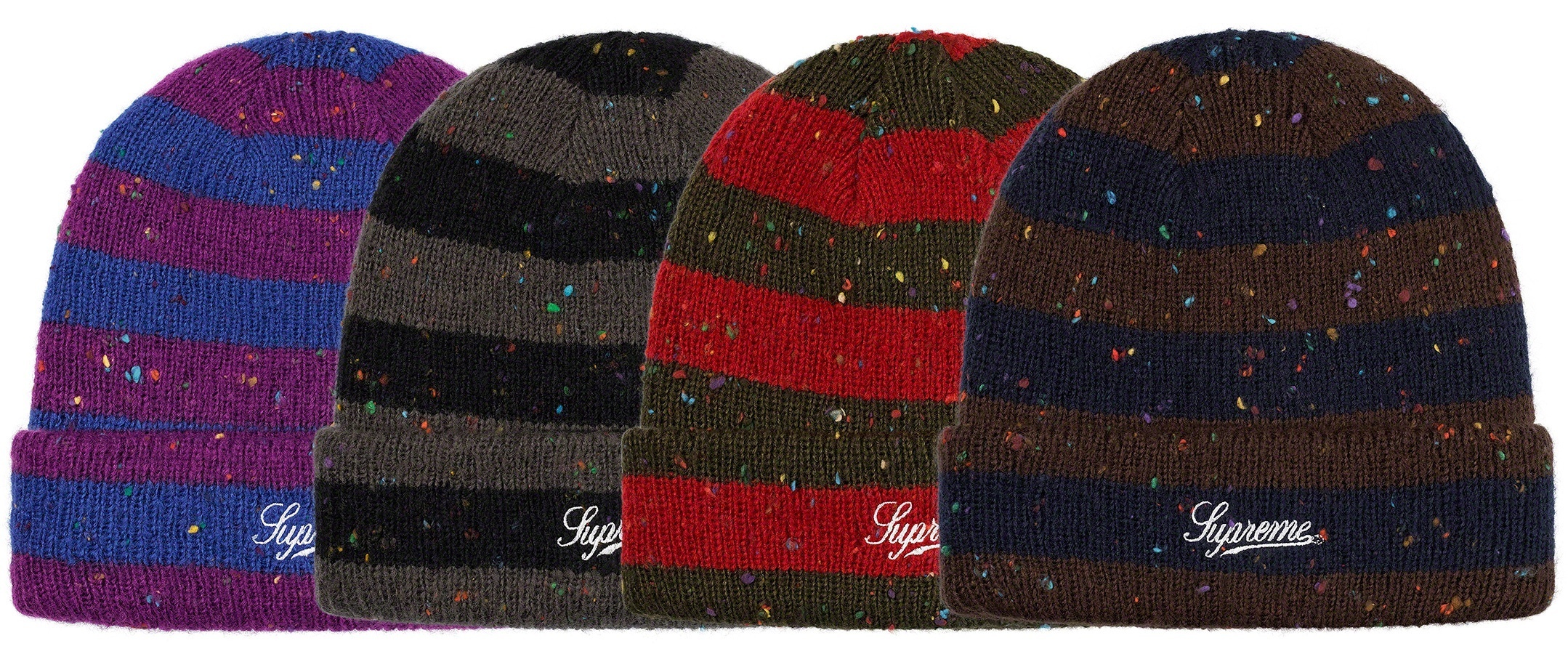 Stripe Speckle Beanie